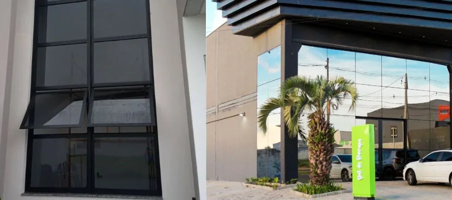Projeto de fachada de vidro 1